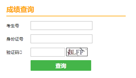 天津招考网英语成绩查询